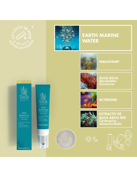Sea beauty balance crema facial seca, 50ml