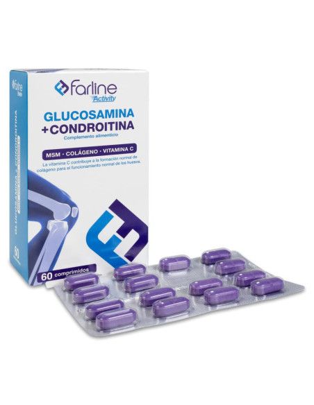 Farline Glucosamina y Condroitina 60 Comprimidos