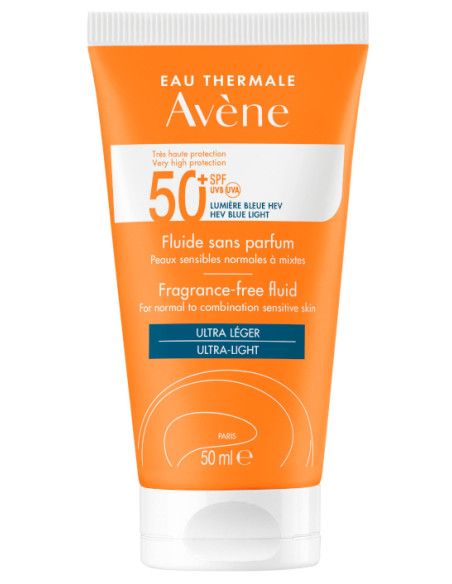 Avène Solar Fluido Sin perfume SPF50+ 50ml Avène Solar Fluido Sin perfume SPF50+ 50ml
