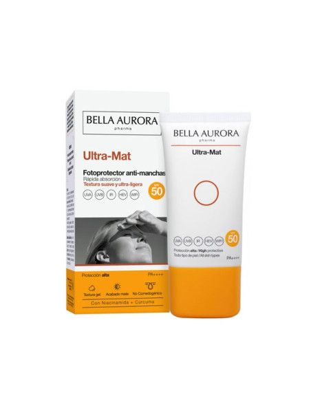 Bella Aurora Ultra Mat Fotoprotector Anti Manchas SPF 50+,  50 ml