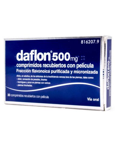 Daflon 500 mg 30 Comprimidos Recubiertos