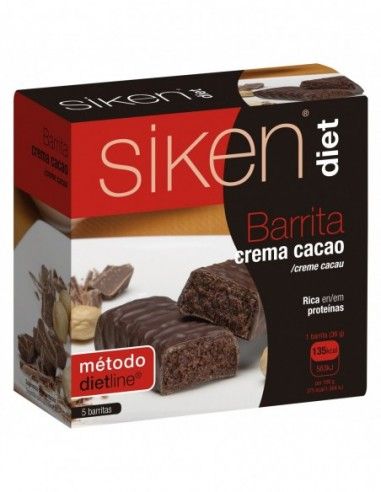 Siken Diet Barrita Crema Cacao 5 Uds...