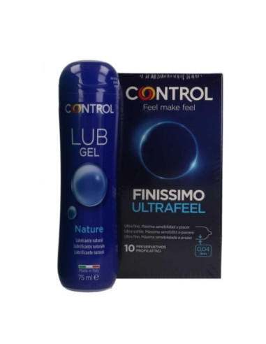 Control Finissimo Ultrafeel 10 Preservativos + Control Lub Gel Nature 75 ml