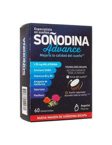 Soñodina Melatonina Bicapa Sueño 90+30 Comprimidos