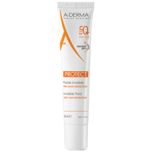 Protección Solar Corporal A-Derma Protect Fluido Invisible FPS 50+ 40 ml