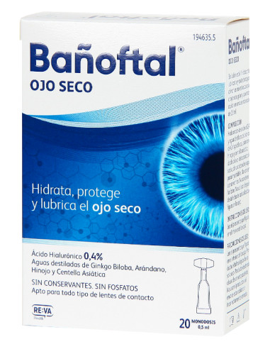 Bañoftal Ojo Seco 20 Monodosis
