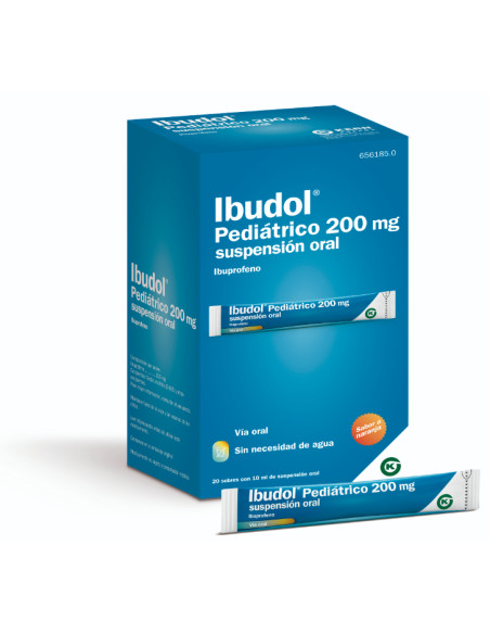 Ibudol Pediátrico 200 mg Suspensión Oral 20 Sobres