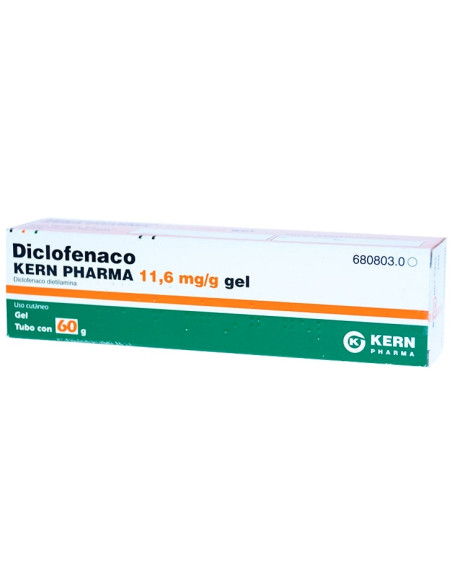 DICLOFENACO KERN PHARMA 11,6 MG/G GEL TOPICO 60 G