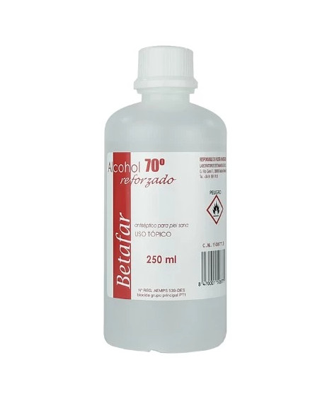 Betafar alcohol 70º reforzado 250ml