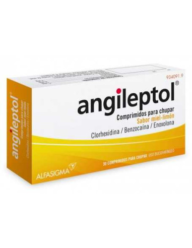Angileptol Miel-Limón 30 comprimidos... Angileptol Miel-Limón 30 comprimidos...