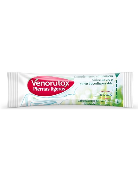 Venorutox Piernas Ligeras Sabor Naranja-Limón 20 Sobres