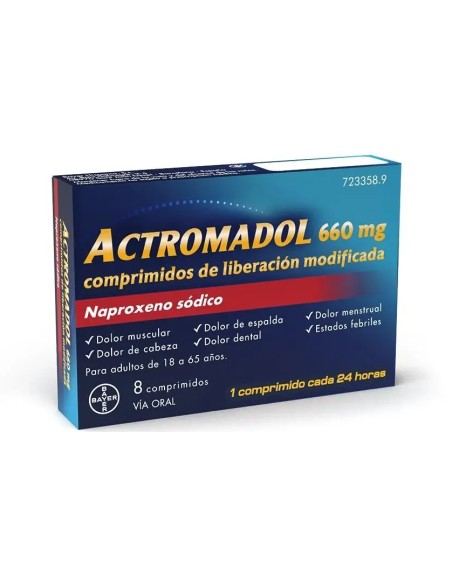 Actromadol® 660 8 comprimidos liberación modificada