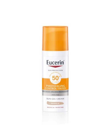 Eucerin Sun Gel-Crema Photoaging Control Spf50+ Tono Medio 50ml.