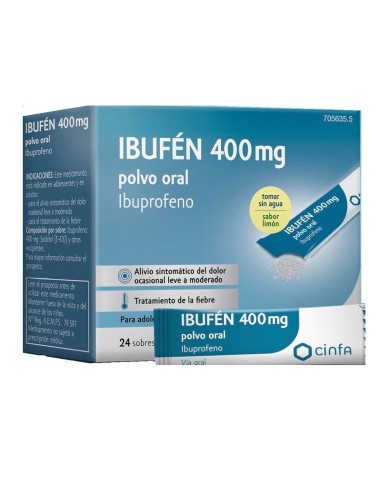 Ibufén 400 mg Polvo Oral, 24 Sobres