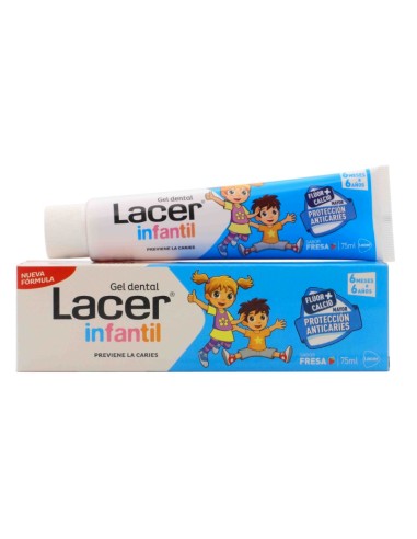 Lacer Infantil Gel Dental Sabor Fresa 75ml Lacer Infantil Gel Dental Sabor Fresa 75ml