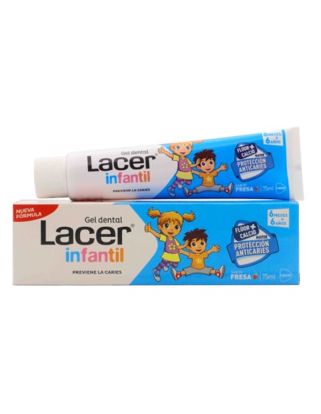 Lacer Infantil Gel Dental Sabor Fresa 75ml Lacer Infantil Gel Dental Sabor Fresa 75ml