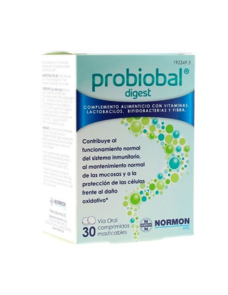 Probiobal Digest 30 Comprimidos Masticables