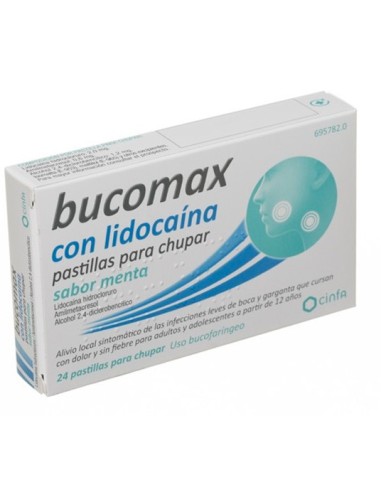 Bucomax con Lidocaína 24 Pastillas...