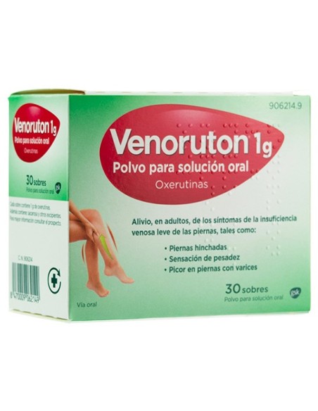 Venoruton 1 g Polvo para Solución Oral 30 Sobres
