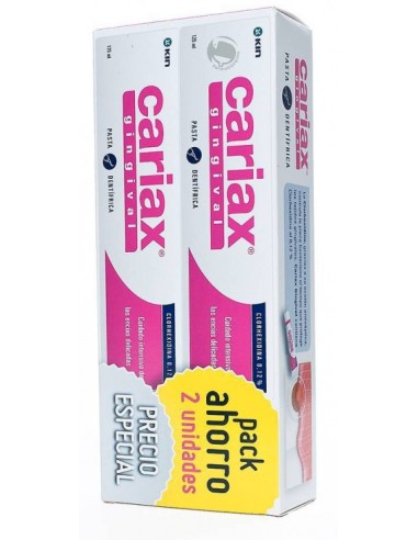 Cariax Gingival Pack Ahorro 2 Pastas 125 ML.