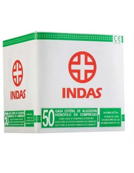 Compresa De Gasa Estéril Indas 50 Unidades