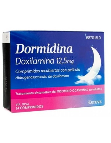Dormidina 12.5 MG 14 Comprimidos Recubiertos Dormidina 12.5 MG 14 Comprimidos Recubiertos