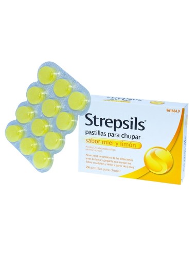 Strepsils Miel y Limón 24 Pastillas...