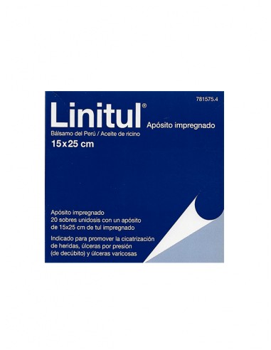 Linitul 20 Apositos Monodosis 15 X 25 Cm Linitul 20 Apositos Monodosis 15 X 25 Cm