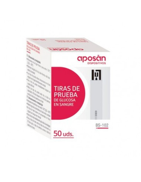 Tiras Para Glucómetro Aposan. 50 Tiras