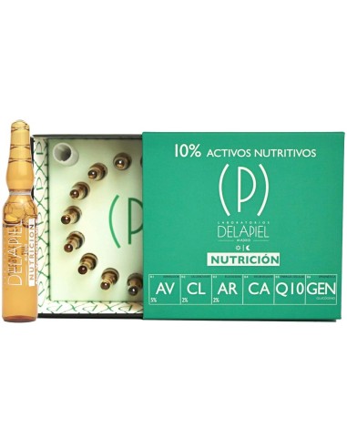 Delapiel Nutrición 10% Activos Nutritivos 15 ampollas