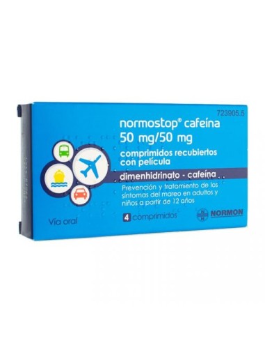 Normostop Cafeína 50 mg/50 mg, 4... Normostop Cafeína 50 mg/50 mg, 4...