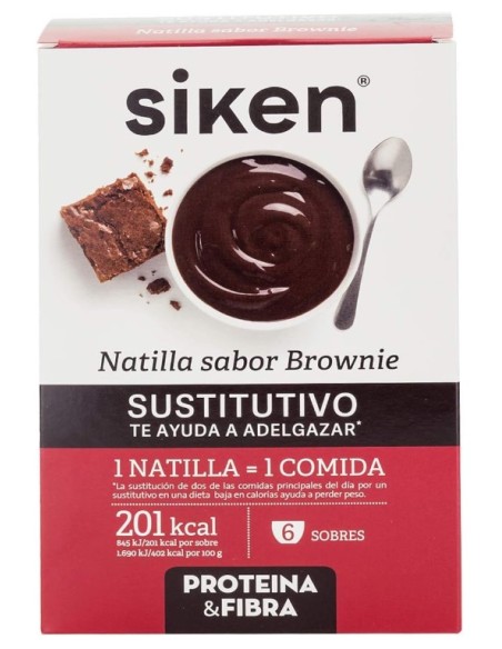 Siken Sustitutive Natilla Brownie 6 Sobres