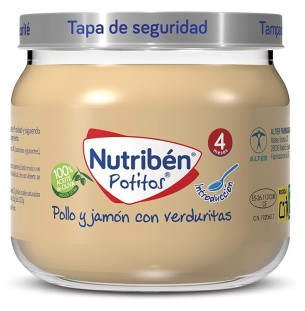 Nutriben Potito Inicio Pollo Y Jamón Con Verduritas 120 G