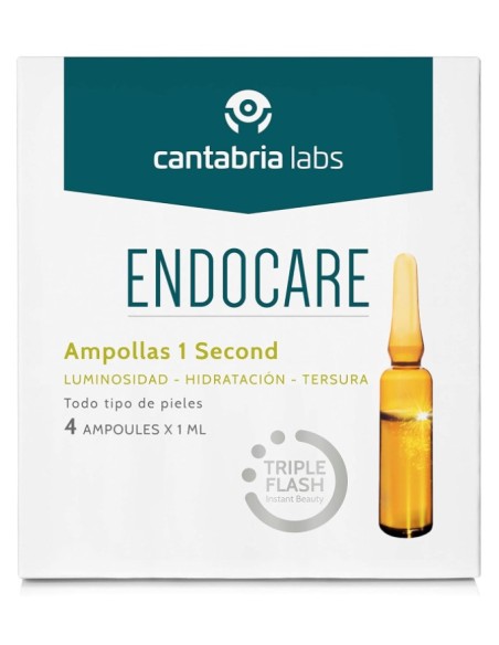 Endocare 1 second triple efecto flash 4 ampollas x 1ml Endocare 1 second triple efecto flash 4 ampollas x 1ml