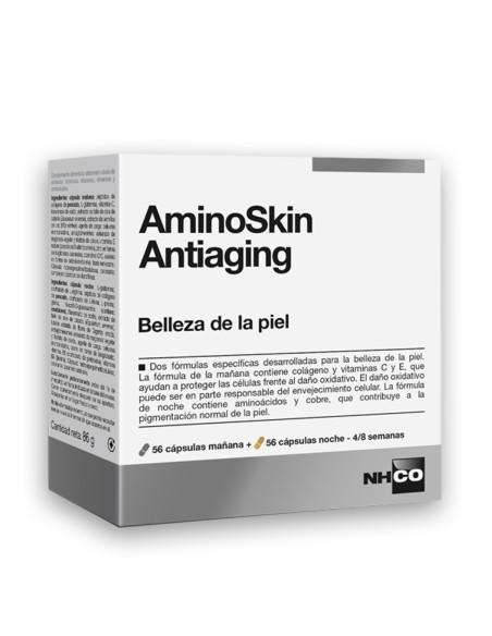AminoSkin Antiaging 56 Cápsulas Mañana + 56 Cápsulas Noche