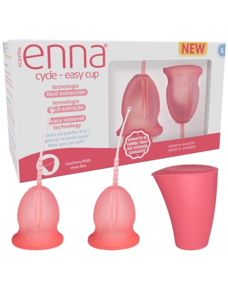 Enna Copa Menstrual Easy Cup Talla L 2 Unidades Enna Copa Menstrual Easy Cup Talla L 2 Unidades