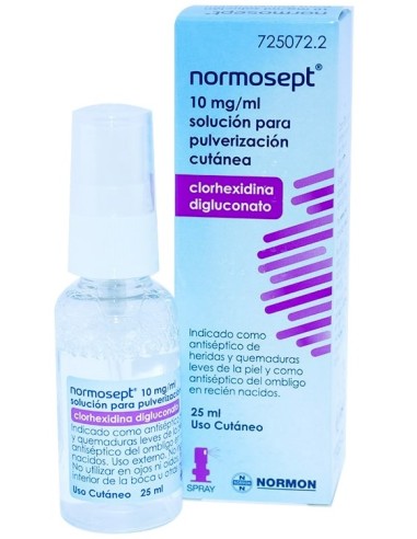 Normosept 10 mg/ml Solución Para Pulverización Cutánea 25 ml Normosept 10 mg/ml Solución Para Pulverización Cutánea 25 ml