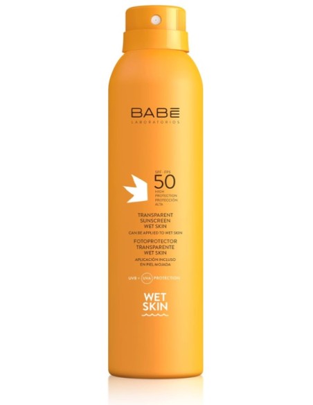 Babe Fotoprotector Transparente Wet Skin FPS 50 200 ml Babe Fotoprotector Transparente Wet Skin FPS 50 200 ml
