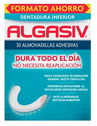Algasiv® almohadillas adhesivas inferior 30uds
