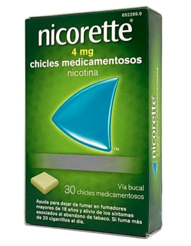 Nicorette 4 mg 30 Chicles Medicamentosos Nicorette 4 mg 30 Chicles Medicamentosos