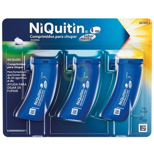 NiQuitin 4 mg, 60 Comprimidos para Chupar