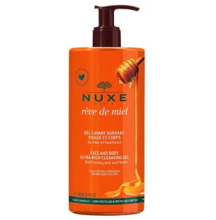 Nuxe Reve de Miel Gel Limpiador Cara y Cuerpo 750 ml