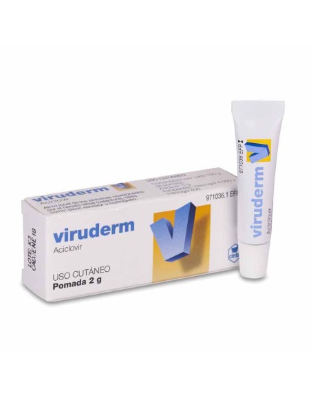 Viruderm 50 mg/g Pomada, 2 g
