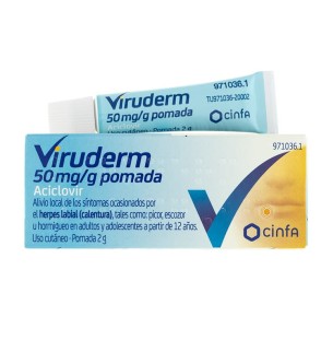 Viruderm 50 mg/g Pomada, 2 g