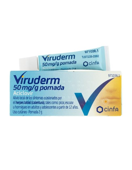 Viruderm 50 mg/g Pomada, 2 g