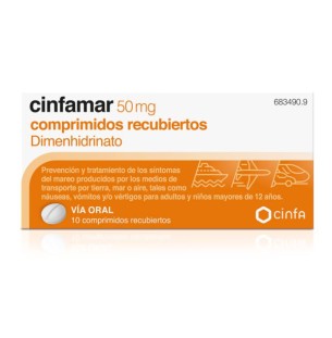 Cinfamar 50 mg 10...