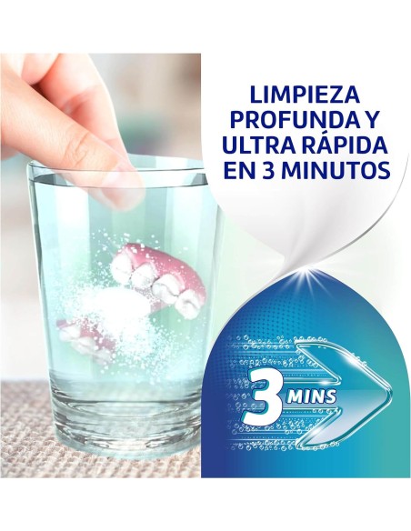 Corega 3 Minutos Pastillas Limpiadoras 30 Unidades