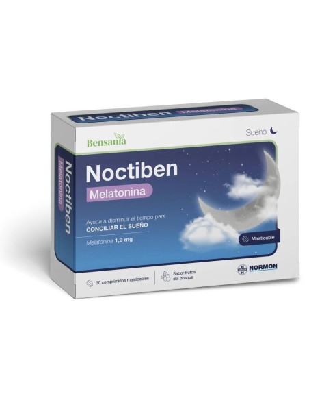 Noctiben Melatonina 30 Comprimidos Masticables