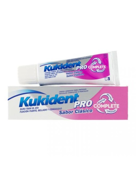 Kukident Pro Complete crema adhesiva sabor clásico 47g