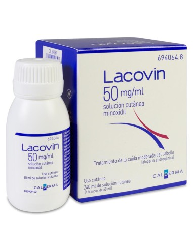 Lacovin 50 mg/ml solucion cutanea 4...